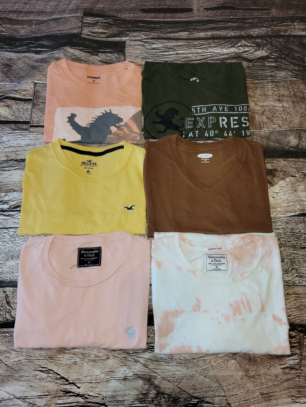 (Lot Of 6) Men's Pre-loved T-shirts